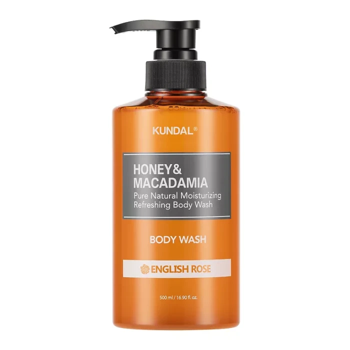 Гель для душа Kundal Honey & Macadamia Pure Body Wash ENGLISH ROSE Английская роза 500 мл